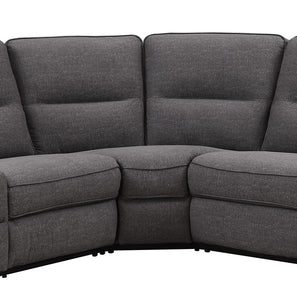 WEEKLY or MONTHLY. Albert Deep Gray Sectional with Double Console