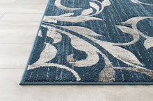 Rug with White Vines