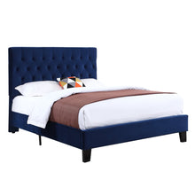WEEKLY or MONTHLY. Navy Blue Velvet Amelia Twin Bed