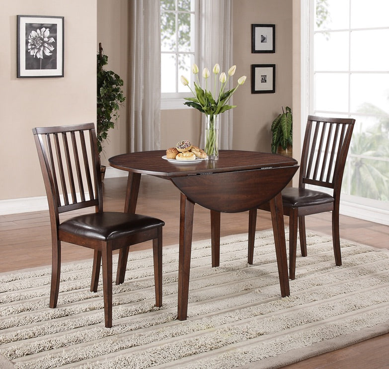 WEEKLY or MONTHLY. Mango Drop Leaf Dining Table & 2 Side Chairs