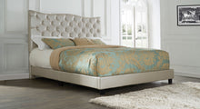 WEEKLY or MONTHLY. Merry Lynne Queen Upholstered Bed in Gold